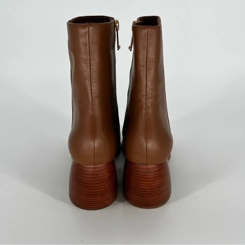 MICHAEL Michael Kors Maude Block Heel booties luggage brown - 9.5